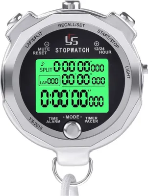 Produktbild von Digital Sport Stoppuhr Timer, Digitale Stoppuhr mit Großem Display, Sport Stoppuhren mit Wecker, Kalender, Woche