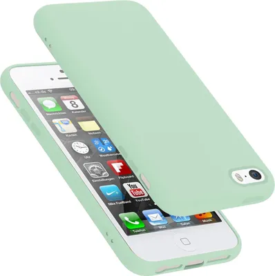 Produktbild von Cadorabo Schutzhülle für Apple iPhone 5 / 5S / SE 2016 Hülle in Grün Handyhülle Case Cover TPU Etui
