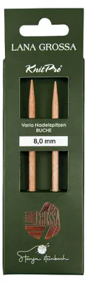 Produktbild von Lana Grossa - Nadelspitzen Vario Holz Buche lang 8,0mm