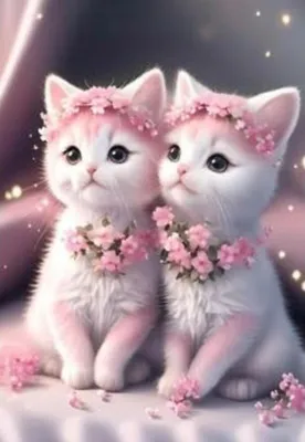 Image de NORIMPEX Tableau diamant chatons roses 30x40cm