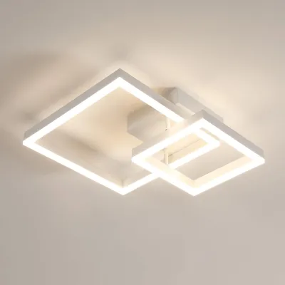 Productafbeelding van Osairous LED Plafondlamp, modern, 36W, 4050 lumen, 4500K, wit – wit met neutraal wit (4500K)