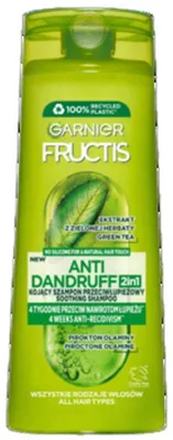 Zdjęcie produktu dla Garnier Fructis Antidandruff 2in1 szampon przeciwłupieżowy 400 ml