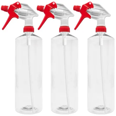Produktbild von BiOHY Sprühflasche (transparent) 1 Liter, 3 x 1 l