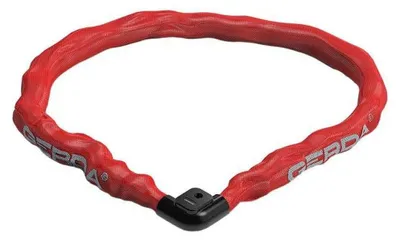 Obrázok produktu pre Gerda – reťazový zámok na bicykel, Flex, brnenie PP7593 (jednotná veľkosť) (červená)