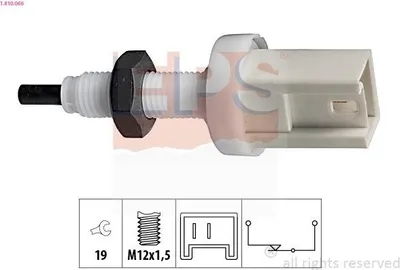 Produktbild von EPS Bremslichtschalter 1.810.066 für FIAT DUCATO Pritsche/Fahrgestell (230) mechanisch