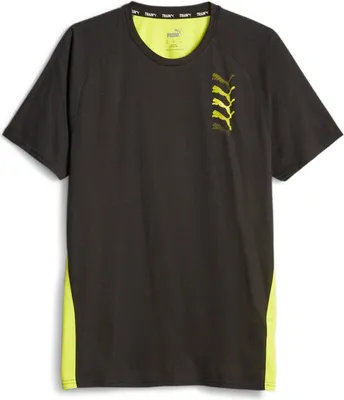 Immagine prodotto di Puma FIT Triblend maglietta da allenamento uomo nero giallo taglia L