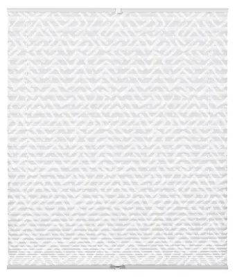 Plisségardine zum Klemmen, blickdicht, 80x210 cm, weiß