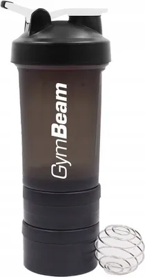 Zdjęcie produktu dla Shaker do treningu o pojemności 600 ml, GymBeam KKD E332, kolor czarny