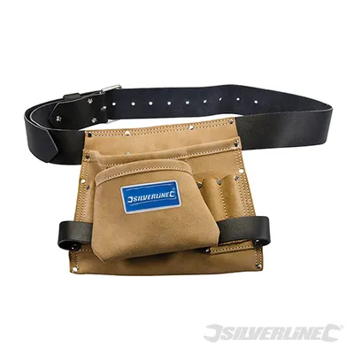 Obrázek produktu pro Silverline 675030 Opasek na nářadí a hřebíky s 8 kapsami