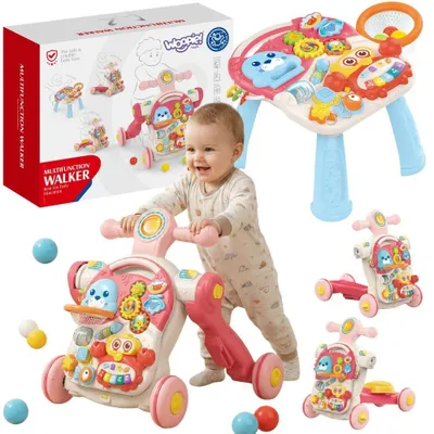 Productafbeelding van Woopie Baby Pusher Walker Educatieve tafelscooter Ride-on 4-in-1