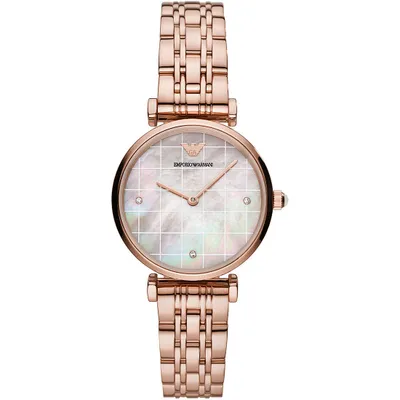 Produktbild von Emporio Armani Gianni T Bar Damen roségold perlmutt