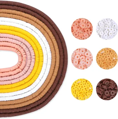 Imagen del producto de Juego de cuentas para modelar, 4200 unidades, 6 colores, para la creación de joyería artesanal