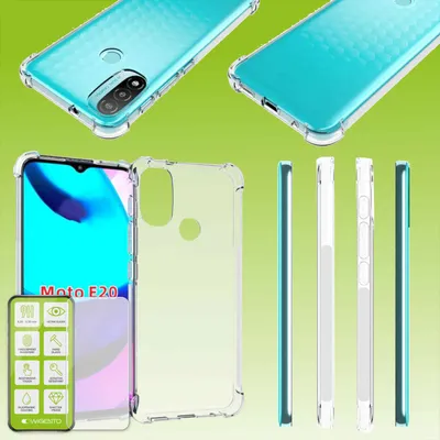 Produktbild von Für Motorola Moto E20 / E40 Schock Silikon Case Transparent Tasche Etuis Hülle