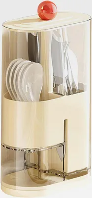 Produktbild von Besteckschale,Gabel- Und Löffelhalterung - Essstäbchen-Organizer Mit Trennwänden Abtropfschale Unterteilte Fächer Für Küche Und Haushalt