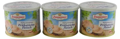 Produktbild von Delikatess Frühstücksfleisch von Zimmermann 3er Pack (3 Dosen à 200 g)