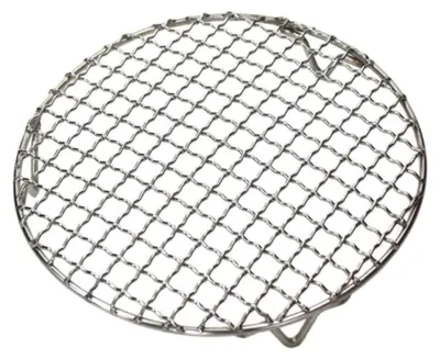 Image de Grille de barbecue Ronde - Barbecue en acier inoxydable avec pieds