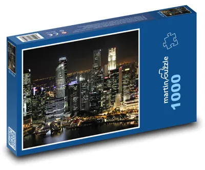 Obrázok produktu pre Puzzle 1000 Nočné panoráma mesta - martinpuzzle
