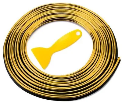 Obrázok produktu pre Sada flexibilných pásikov do interiéru auta, 5 m, čierna