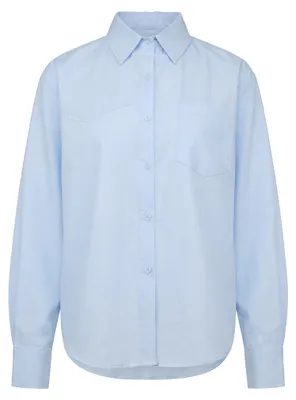 Image de Chemise pour femmes TEYLON - bleu, taille S