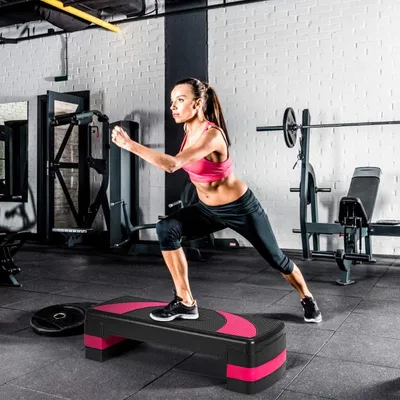 Obrázok produktu pre COSTWAY Aerobic Stepper s 3 stupňami 10/15/20 cm Fitness Stepper s nosnosťou do 250 kg Výškovo nastaviteľný Stepbench 78,5x30x20cm