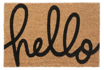 Obrázek produktu pro Relaxdays Kokosová rohožka Hello 40x60 cm protiskluzová