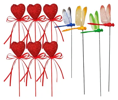 Image de Piquets en forme de cœur pour la décoration de jardin