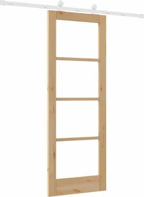 Immagine prodotto di vidaXL Porta scorrevole ORKDAL, 73,5 x 198,5 cm, in legno massello di pino e vetro