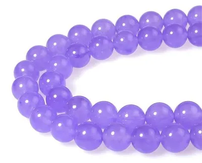 Zdjęcie produktu dla Fioletowe kulki z jadeitu, 10 mm, 35 sztuk