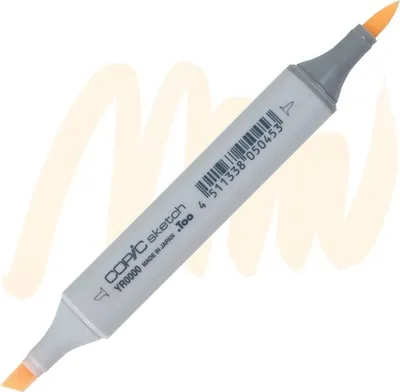 Obrázek produktu pro Lihová fixa COPIC Sketch oboustranná Brush & Chisel, YR0000 Pale chiffon