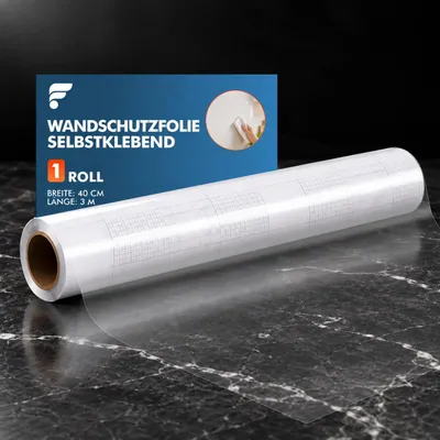 Produktbild von Spritzschutz Küchenrückwand - Selbstklebende Schutzfolie - Transparente Oberfläche - 40x300 cm