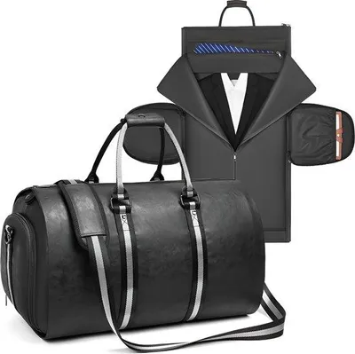 Productafbeelding van CarryQuest® - Reistas 50 liter, kunstleer, zwart