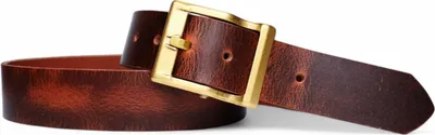 Produktbild von FRONHOFER Best Patina® hochwertiger 4cm Herrengürtel, Messingschnalle, Sattlerleder