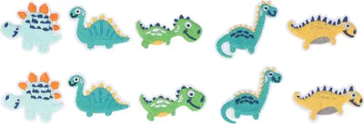 Immagine prodotto di 10pcs dinosauro toppe colorate vestiti fai da te piccola forma ricamo per vestiti cappello jeans zaino