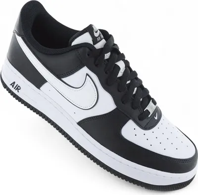 Produktbild von Nike Air Force 1 Low '07 "White Swoosh Panda" Schwarz, Größe: 39