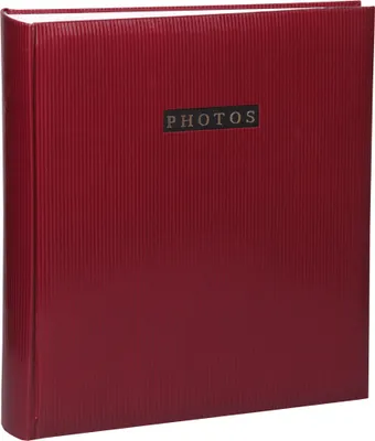 Produktbild von Elegance Fotoalbum 29x32 cm 100 weiße Seiten Jumbo Foto Album Buchalbum - Farbe: Rot