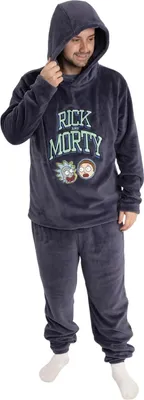 Image de Rick And Morty - Pyjama avec pantalon long pour homme, manches longues NS9847 (M) (gris)
