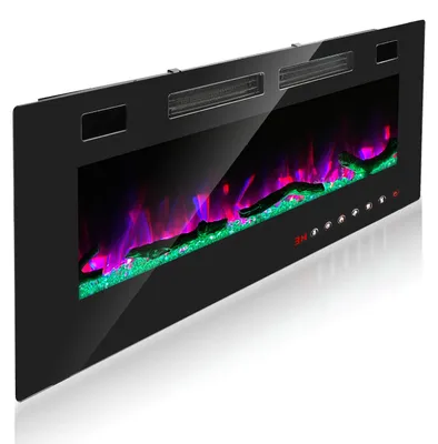 Productafbeelding van Eikuavons elektrische inbouwkachel, 127 cm, 1500W, met Wi-Fi en app-bediening, afstandsbediening, 5 helderheidsniveaus en oververhittingsbeveiliging