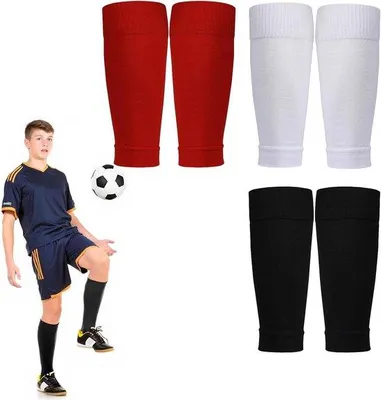 Produktbild von Sokmouwen Set für Fußball, Laufen oder Training - Schwarz Weiß Rot - Ein Größe - Bequeme Passform & atmungsaktives Material