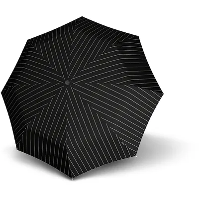 Produktbild von Knirps Taschenregenschirm Regenschirm T.200 Medium Duomatic Gatsby Black schwarz mehrfarbig
