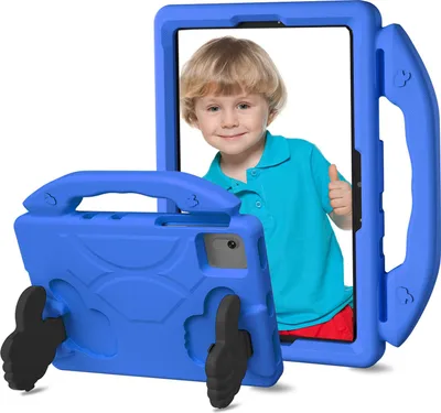 Produktbild von Kinder Schutzhülle für Lenovo Tab M11 2023 TB-330FU/Xiaoxin Pad 2024 11" TB-331FC, Leicht EVA-Schaum mit Griff Ständer Hülle Blau