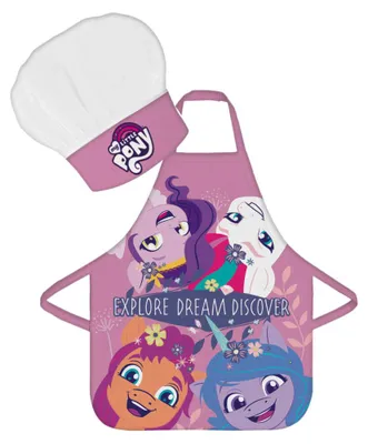 Productafbeelding van My Little Pony schort met kookmuts voor kinderen