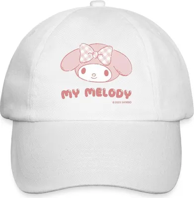 Produktbild von Spreadshirt My Melody Portrait Baseballkappe, One size, Weiß/Weiß