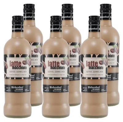 Produktbild von Birkenhof Latte Macchiato Kaffee-Sahnelikör (6 x 0,7L)