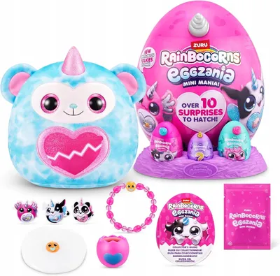 Produktbild von ZURU Rainbocorns Eggzania Affe Plüschtier 23,6 cm Überraschung