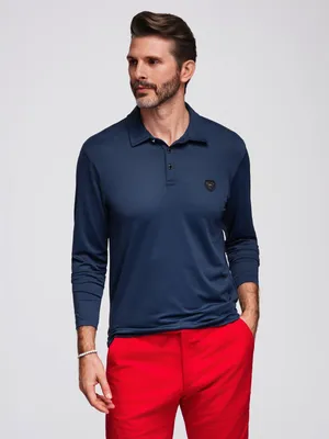 Obrázok produktu pre Ombre Clothing Pánske tričko s dlhým rukávom Apolosi navy S
