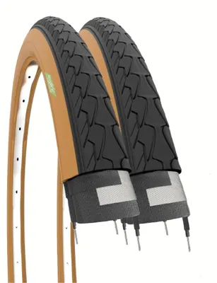 Zdjęcie produktu dla Opony rowerowe 700 x 35 C, 2 sztuki, 37-622, czarne, do roweru miejskiego