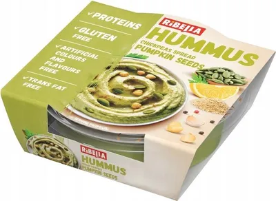 Zdjęcie produktu dla Ribella Hummus z pestkami dyni 200g