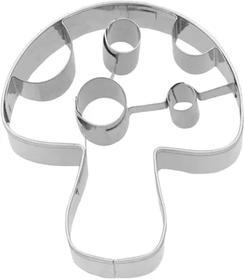 Produktbild von Birkmann Ausstechform Pilz, mit Innenprägung, Ausstecher, Plätzchenform, Keks, Plätzchen, Edelstahl, 5.5 cm, 198395