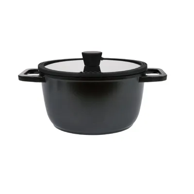 Produktbild von Livarno home Aluguss-Kochtopf, Ø 24 cm, schwarz, alle Herdarten-inkl. Induktion