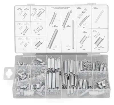 Image de Kit d'accessoires de 200 pièces comprenant des rallonges à ressort et des outils de compression pour l'entretien des travaux de bricolage